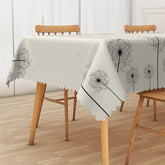Lofaris Simple Fluttering Dandelion Rectangle Tablecloth